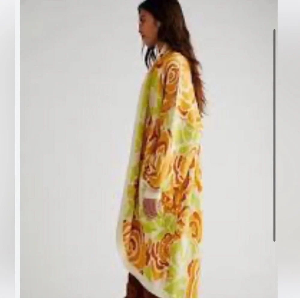 โจBNWT๐ธ Free People BL๐ธ๐ธM Cardigan orange lime combo SOLD OUT! XS OVERSIZED - Picture 1 of 11